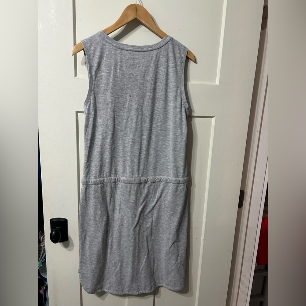 G.H Bass Gray Sleeveless Dress with Floral Embroidery - Picture 3 of 3